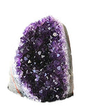 JIC Gem Natural Class 1 Polished Deep Purple Uruguay Amethyst Crystal Cluster Home Decor: 1-2 Lb