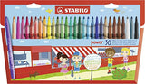 STABILO Power Washable Felt-Tip Colouring Pens (Pack of 30)