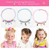 Homzing Charm Bracelet Making Suitable for Girls Aged 4-12 to DIY Their Own Gifts Bracelet Making Tools 150PCS Bracelet Kit Beads Including Beads for Girls to Make Jewelry