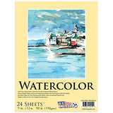 U.S. Art Supply Water Brush Watercolor Art Set - Pads, Palette, Brushes, Water Brushes