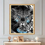 FENLDY Leopard Gem DIY Gift 5D Diamond Painting Kits for Adults Art Dotz Supplies, Paint by Number Kits on Canvas Crafts for Adults Beginner Kids Set Full Drill Diamond Dots Bead Puzzles Women