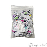 RayLineDo Pack of 30pcs Various Colors 25mm Milk Cow Buttons 2 Holes Wooden Buttons for DIY