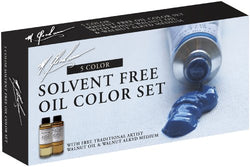 M. Graham Tube Oil Paint Basic Color 5-Color Set with Walnut Alkyd and Walnut Oil Medium,