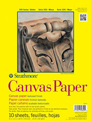 Strathmore STR-310-9 10 Sheet Canvas Paper Pad, 9 by 12"