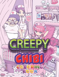 creepy chibi coloring book: 50 Horror Movie Favorites To Color / Chibi Halloween Coloring Book