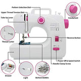 Mini Portable Sewing Machines,16 Stitches 2 Speeds with Expansion Table,Sewing Machine for begineer,42-Pieces sewing kit,Easy Sewing Machine, Electric Sewing Machine,for Household Crafting Mending.