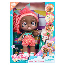 Kindi Kids Snack Time Friends - Pre-School Play Doll, Summer Peaches - for Ages 3+ | Changeable Clothes and Removable Shoes - Fun Snack-Time Play, for Imaginative Kids