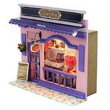 Flever Dollhouse Miniature DIY House Kit Creative Room with Furniture and Cover for Romantic Valentine's Gift(Queen's Shop)
