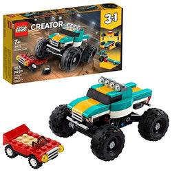 LEGO Creator 3in1 Monster Truck Toy 31101 Cool Building Kit for Kids (163 Pieces)