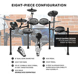 Alesis Nitro Mesh Kit – Eight Piece Mesh Electronic Drum Set With 385 Sounds + DRP100 – Extreme Audio-Isolation Electronic Drum Reference-Headphones