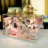 Danni Assemble DIY Doll House Toy Wooden Miniatura Doll Houses Miniature Dollhouse Toys with Furniture Led Lights Kids Birthday Gifts