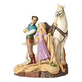 Enesco Disney Traditions by Jim Shore Tangled Carved by Heart Live Your Dream" Stone Resin Figurine, 21.5 Inches, Multicolor