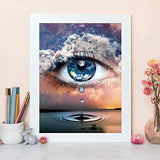 ANMUXI Diamond Painting Kits for Adults Full Drill Diamond Art 5D Paint with Diamonds DIY Painting Kit The Eyes of Earth A Paint by Number with Gem Art 30x40CM