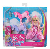 Barbie Dreamtopia Gift Set with Chelsea Princess Doll in Heart Dress, 2 Baby Unicorns and Accessories, Gift for 3 to 7 Year Olds