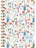 HARDCOVER Academic Year 2023-2024 Planner: (June 2023 Through July 2024) 5.5"x8" Daily Weekly Monthly Planner Yearly Agenda. Bookmark, Pocket Folder and Sticky Note Set (Colorful Botanicals)