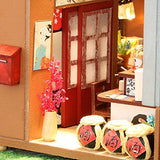 Toy Assembled Toy Creative Model Japanese-Style Izakaya Birthday DIY Cottage, Toddler Dollhouse Sets, Dollhouse, Creative Birthday Mothers Gift for Boys Girls (Color : Standard)