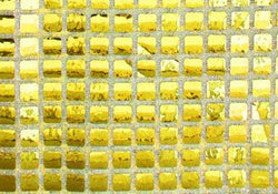 Square Sequin 6.85mm Gold 42 Inch Wide Fabric By the Yard (F.E.®)