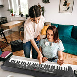 BIGFUN Keyboard Piano for Beginners, 61Keys Musial Instruments Piano Multifunction Portable Electronic Keyboard Teaching Early Learning Educational with Microphone (Kids & Adults)