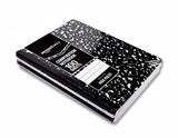 AmazonBasics Wide Ruled Composition Notebook, 100-Sheet, Marble Black, 4-Pack