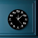 The Geeky Days Chemical Symbols Wall Clock Chemical Elements Periodic Table Clock Biology Wall