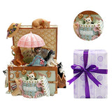 Lovely Cats Music Box is Good for Woman,Girls and Babys Christmas Birthday Gift, 18 Note Machine