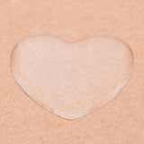 IGOGO 100 PCS Clear Heart Epoxy Stickers Adhesive Seal for Bottle Cap and Pendants 1-Inch