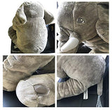LBJ MAKY XXL Elephant Stuffed Animals Plush 60cm/24in Grey