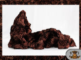 Rosette Satin Dark Brown Fabric By the Yard