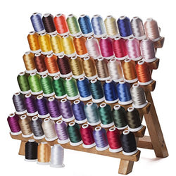 Simthread 63 Brother Colors 1000M(1100Y) Polyester Embroidery Machine Thread for Brother Babylock