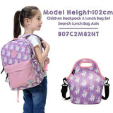 Backpack for Little Girls,VASCHY Preschool Backpacks for kindergarten with Chest Strap Pink Unicorn