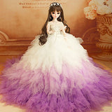 Daffodil Wedding Gift 1/3 60cm SD Doll 24" BJD Bride Dolls +Makeup +Full Accessory Figure