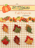 Buttons Galore FAGROUP Fall Friends 3D Buttons - Set of 6 Cards