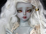 Zgmd 1/4 BJD Doll BJD Dolls Ball Jointed Doll Big Eyes Girl Grey Skin Free Eyes With Face Make Up