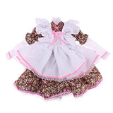Homyl Enchanted -Layered Floral Dress Outfit Clothing for 1/3 60cm Night Lolita BJD SD Doll Brown