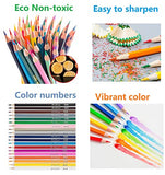 Professional Water Colored Pencils for Adults and Kids, Vibrant Artist Pencils for Drawing Art, Sketching, Shading & Coloring, Bonus Adjustable Pencil Extender (48 watercolor pencils)