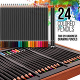 U.S. Art Supply 82 Piece Deluxe Art Creativity Set Bundle with 9" x 12" Premium Extra Heavy Weight Watercolor Painting Paper Pad