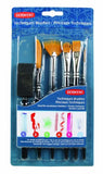 Derwent Techniques Brushes, Pack, 6 Count (2302003)