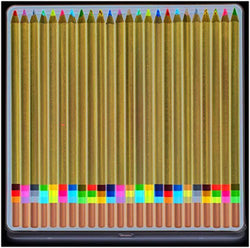 Koh-I-Noor FA33TIN24BC Tri-Tone Multicolored Pencils 24/ST Multi