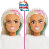Barbie Cutie Reveal Advent Calendar & Doll, Blue & Pink Hair, 25 Surprises Include Clothes, Accessories & Color-Change Pets