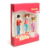 Beverly Hills Sweet Li'l Family Dollhouse People Set of 3 Action Figure Set: Boy, Girl, and Toddler