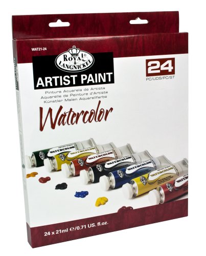 Royal & Langnickel Watercolor Artist Tube Paint, 21ml, 24-Pack