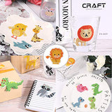 Outus 24 Pieces 5D DIY Diamond Painting Kits Animal Diamond Stickers for Kids and Adult Beginners Crafts Making