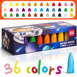 Kids Crayons Non-Toxic Crayons Rocket Shape Toddler Crayons Set,Easy to Hold Washable and Safe for Toddler Kids Youth,36 Packs (36)