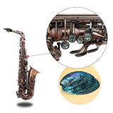 ammoon Antique Finish Bend Eb E-flat Alto Saxophone Sax Shell Key Carve Pattern with Case Gloves Cleaning Cloth Straps Brush (Style 2)