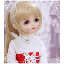 MEESock New 39cm 1/4 BJD Doll with Makeup 3D Eyes Simulation Eyelash Dress Up Fashion Dolls Toy and Clothes for Best Gifts,C