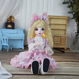 SISON BENNE BJD Doll 1/6 SD Dolls 11.8 Inch Ball Jointed Doll DIY Toys with Clothes Outfit Shoes Wig Hair Makeup,Best Gift for Girls Kids Children (24#)