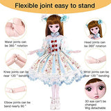 Girl Gift Doll 1/3 Dolls 23.6 Inch 19 Joint Ball Jointed Dolls Full Set Can Be Changed Makeup Dress DIY Best Birthday Xmas Gifts HMYH