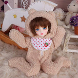 YILIAN Cute Doll 1/6 10.3Inch 26CM BJD Doll Full Set Ball Jointed Mini Doll Included Clothes and Wig, for Girl