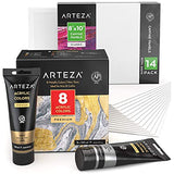 Arteza Metallic Painting Bundle, Painting Art Supplies for Artist, Hobby Painters & Beginners