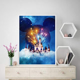 Amphol Castle Diamond Painting Kits for Adults, 5D Diamond Painting for Kids, Full Drill Diamond Art for Beginner, Perfect for Gift Home Decoration 16x12 Inch